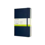 Moleskine Classic Hard Cover Notebook Expanded Plain Large - Sapphire Blue