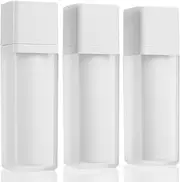 minkissy 3pcs Empty Black Airless Lotion Cream Pump Plastic Container Cosmetic Bottle Dispenser Travel Refillable Containers 30ml For Makeup Toiletries Liquid 30ML,12.4x3.6cm