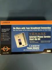 Linksys Phone Adapter Vonage with 2 Port Voice Over IP VOIP PAP2 ~Factory Sealed