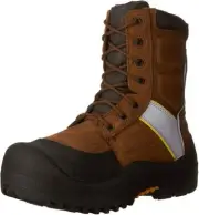 Baffin IREBMP04 Men's Premium Worker H-Viz (STP) Boots, Brown/Hi-Viz - 8