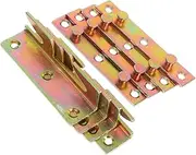Generic 4 Sets Invisible Bed Rail Bracket Connector Heavy Duty Fittings for Stable Furniture Support Scratch Resistant Silent Operation Enhanced Stability for Bed Frames