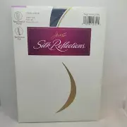 Hanes Silk Reflections Pantyhose EF Silky Sheer Non Control 716 Barely Black New