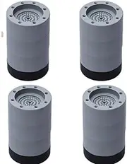 4Pcs Anti Vibration Feet Pads Rubber Mat SlipStop Silent Universal Washing Machine Refrigerator Support Dampers Washer Stand(Height 8.5cm)
