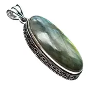 Labradorite Gemstone Ethnic Handmade Pendant Jewelry 3" P 4678