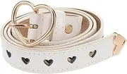 [CTIRCHIU] Ladies Heart Buckle Waist Belt Stylish Hollow Design for Dresses and Jeans Women Accessory for Young Ladies Versatile Decoration for Casual and Formal Outfits