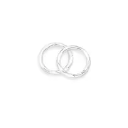 Silver 8mm Facet Sleepers