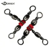 3 Way T-Turn Fishing Swivel Brass Barrel Triple Swivel Cross Line Connector