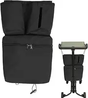 wqibq Pram Bag, Pram Organiser, Oxford Fabric Travel Stroller Accessories, Multifunctional Pram Caddies with Cup Holder for Travel