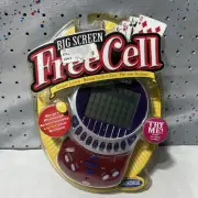 Radica Big Screen Free Cell Solitaire Handheld Electronic Game NEW SEALED