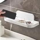 AU Shower Caddy Shelf Organizer Rack Wall Mounted Self Adhesive Punch