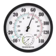 Reliable Outdoor Thermometer with White Dial 10 Inch for Indoor and Outdoor Use