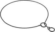 Alvalley Black Finish Snake Show Chain for Dogs Made of Solid Brass Thickness 1,8 mm x 24 in (Black)