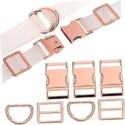 ARTIBETTER 4 Sets Metal Buckle Dog Collar Hardware Sturdy Clasps for Backpack Purse Crafts Wear Resistant Smooth Finish for Various Applications
