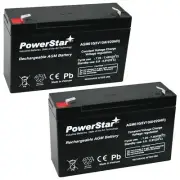 PowerStar 2 Pack - AGM610 6V 10AH Replacement Battery for APC BACK-UPS 600