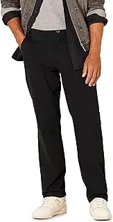 [Amazon Essentials] Men's Classic-Fit Casual Stretch Chino Pant, Black, 28W x 28L