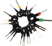 COMPUKAS 18Pcs Automobile Terminal Pin Removal Tool Set Durable Electrical Connector Extraction Kit Easy to Use Precision Tools for Efficient Automotive Harness Repairs