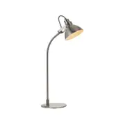 Gwendolyn Metallic Nickel Curved Desk Lamp