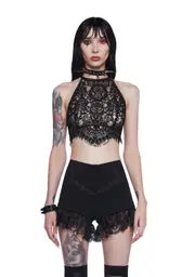 [Dolls Kill] Haunted Harlow Halter Bra (Brooklyn)