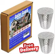 2x Gutter Cleaning Tools Stainless Steel Gutter Guard Clips Stop Leaves & Debris