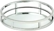 Elegance Beam Round Mirror Tray,10.75 inch