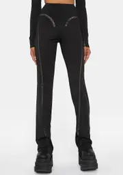 [THE KRIPT] Black Sarff Cut Out Trousers