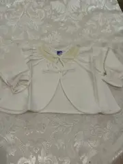 Vintage Bonds Size 00 White Baby Matinee Jacket 1990's Baby Wear NEW Cotton