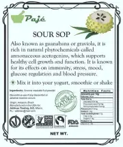 GRAVIOLA FRUIT powder FREEZE DRIED 4lb Guanabana SOURSOP fruit Cellhealth PAJE