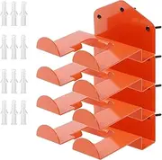 AwObEpl 3/4Pcs Weed Trimmer Hanger Wall Mounted Grass Trimmer Rack Heavy Duty Garden Power Tool Hanger Steel Weed Whackers Holder for Grass Trimmer Garden Tools (4 PCS)