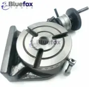 NEW 4"/100MM ROTARY TABLE(3 Slot) 2MT BORE ENGINEERING MILLING TOOLS