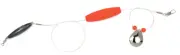 Sea Striker FR-RED-114 Flounder Rig 25" 40lb Mono, #4 Nickel Blade, 2 1/2" Red