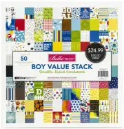 Bella Blvd Double-Sided Cardstock Stack 12"X12" 50/Pkg-Boy BB2144