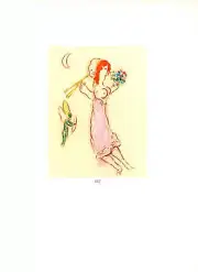 MARC CHAGALL Daphne et Chloe 12.5" x 9.75" Poster 1963 Modernism