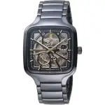 【RADO 雷達表】官方授權 TRUE真系列方形開芯自動機械腕錶 R02(R27086162)