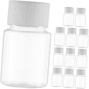 Alipis 12pcs Empty Bottles with Caps Medicine Container for Liquids Travel Friendly Pill Bottles for Storage and Dispensing and Convenient