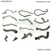 LAND ROVER HOSE UPPER LOWER RADIATOR THERMOSTAT HEATER COOLANT KIT ROV0056 MB