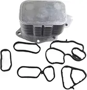 ZFGVGNMTYA Oil Cooler 1103.K2 Compatible with Peugeot 207 307 308 Compatible with Partner 1.6 HDI, 1.6 HDI 90 1104. 1104.36, 1103.K2 1104 36, 1103 K2 110436, 1103K2 Oil Cooler(Gasket with Cooler)