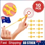 10PC Slingshot Flying Rubber Chicken Stretchy Catapult Finger Toy Party Bag Idea