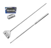 Long Metal Fish Tank Glass Scraper 11 Razor Blades (Dorco) Super High Quality