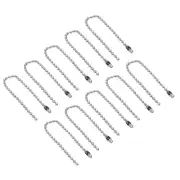 10 Pcs Ball Chain, Bead Extension Keychain Cord with Connector Clasp Accessories