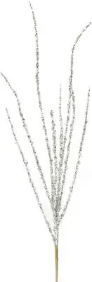 Melrose Club Pack of 12 Silver Tinsel Christmas Branch Sprays 43"