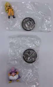Goku & Majin Buu Dragon Ball Z Mini Figure Full Color R Bandai Retro 2''