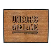Animal Unicorns Are Lame Snoe - Funny Novelty Doormat Man Cave Floor mat