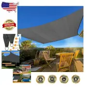 Breathable 8' x 10' Rectangle Sun Shade Sail - Perfect for Patios and Gardens