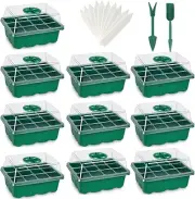 10 Pack 120 Cells Seedling Starter Trays Seed Starter Tray Humidity Seed Trays