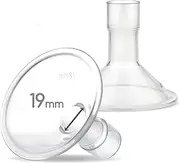 Maymom Myfit 19 Mm Shields; Compatible with Medela Breast Pump- Personalfit, Freestyle, Harmony, Maxi, Freestyle Flex Connector; Connect to Widemouth/Narrow Connector, 2 Pcs