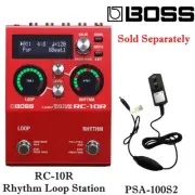 BOSS Effects Pedal Guitar Looper RC-10R Rhythm Loop Station ACadapter PSA-100S2