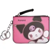 Catzon Cute Cartoon Small Wallet Short Coin Purses with Keychain Wallet for Girls and Women-Black
