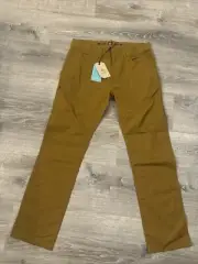 PRANA Double Peak Slim Pants Men's Size 33x32 Antique Bronze 1968421 MSRP $95
