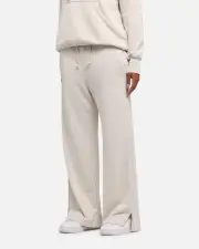 [Nike] Nike Women's Sportswear Phoenix Fleece High Waisted Wide Leg Sweat Pants Lt Orewood Brown/sail - Size L L Lt Orewood Brn/