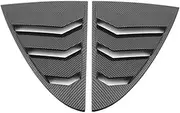 Carbon Fiber Rear Window Shutter Louvers Cover Trim Accessories Compatible for Mercedes Benz A Class W177 A200 A220 Sedan 2019-2024(Carbon Fiber Look)